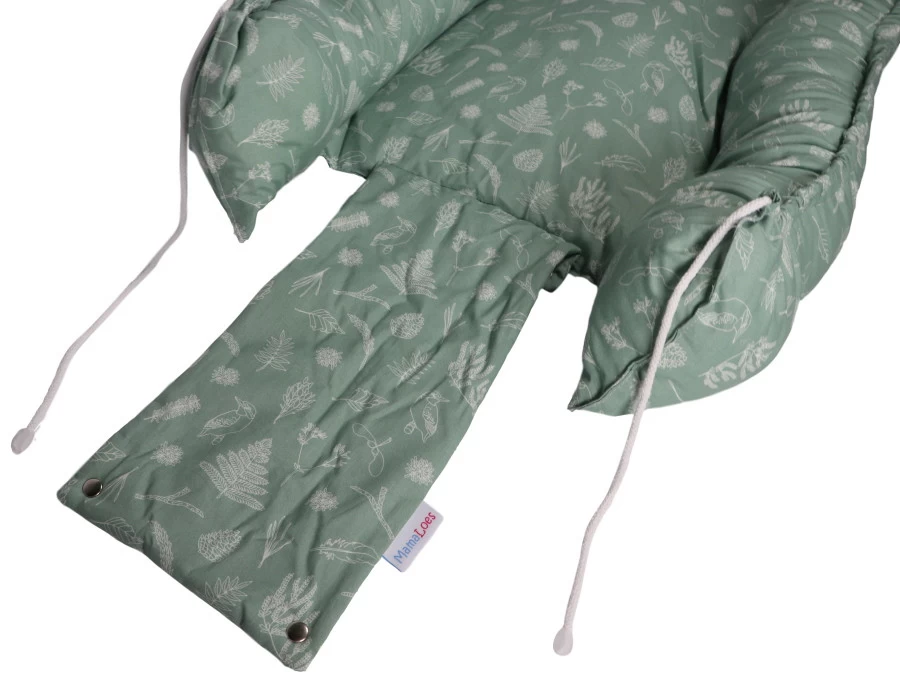 MamaLoes Botanical Stone Green Babynest - Afbeelding 4