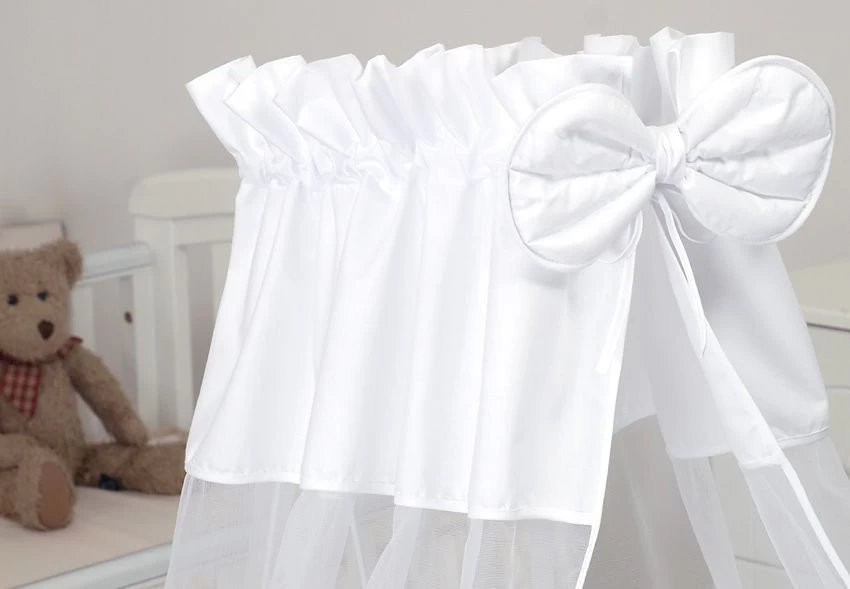 MamaLoes Royal Wit Voile Baby Wiegje 66756 - Afbeelding 3