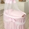 MamaLoes Royal Zacht Roze Voile Baby Wiegje 66757