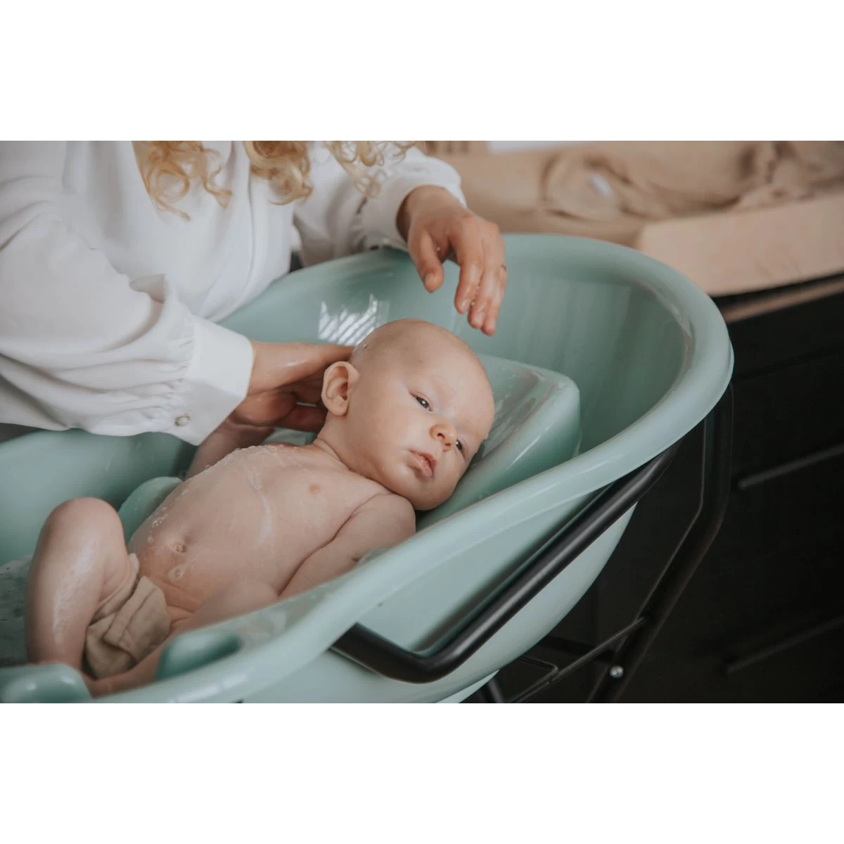 MamaLoes Grijs Badset Incl. Witte Badstandaard - Afbeelding 14