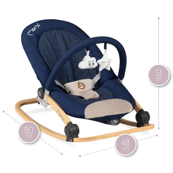 Momi Lumiwood Navy Blue Wipstoel BULE00008 - Afbeelding 9