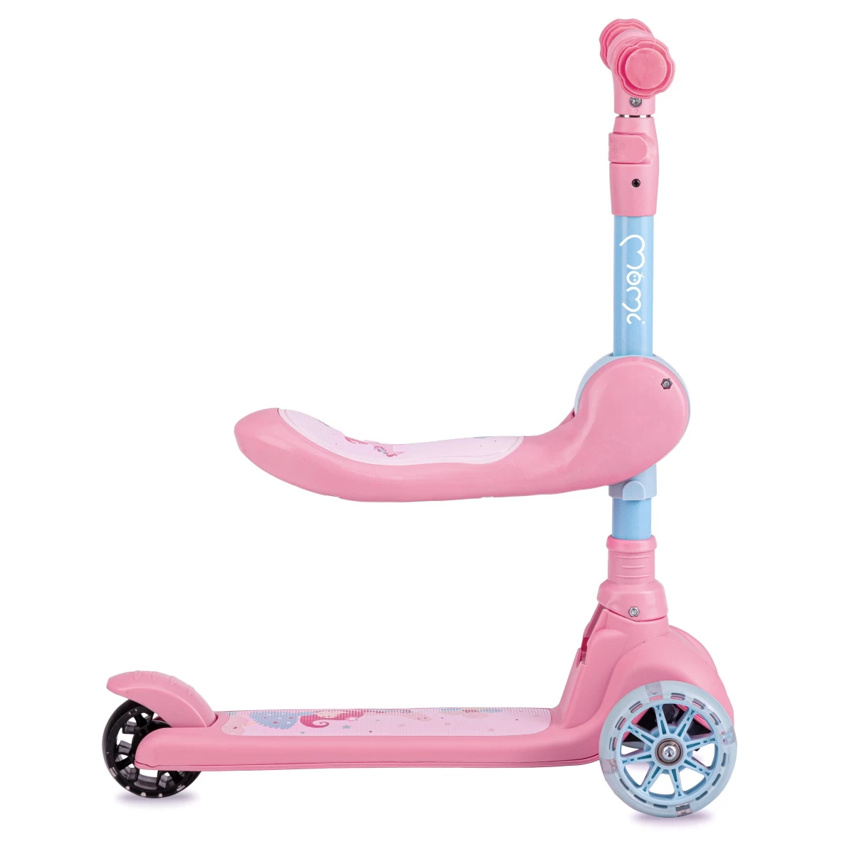 Momi Kiuru Pink 2-in-1 Step/Loopfiets HUBA00034 - Afbeelding 4