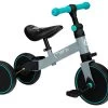 Momi Loris Grey/Turquoise 4-in-1 Ride-On Loopfiets ROBI00041