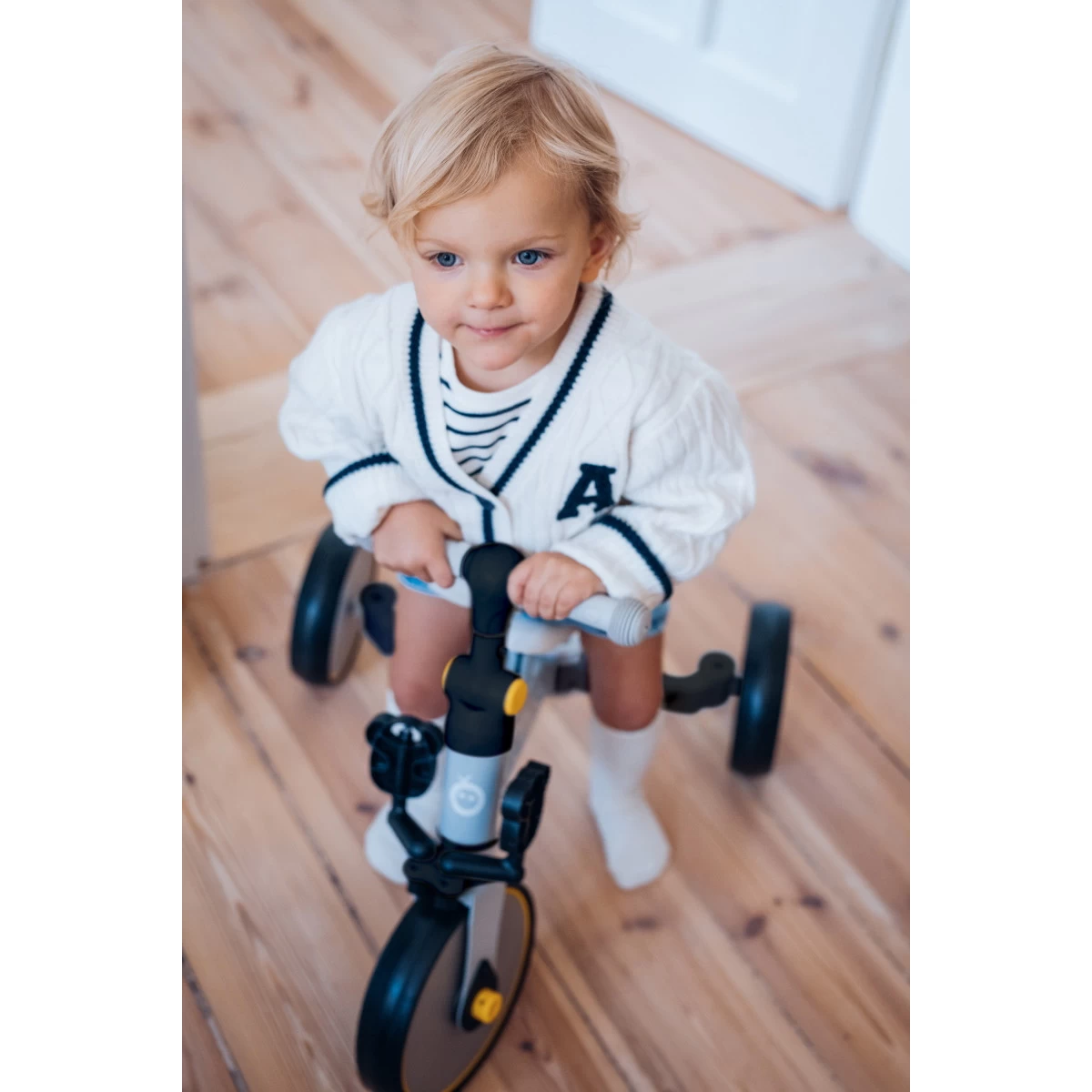 Momi Loris Grey/Yellow 4-in-1 Ride-On Loopfiets ROBI00040 - Afbeelding 14