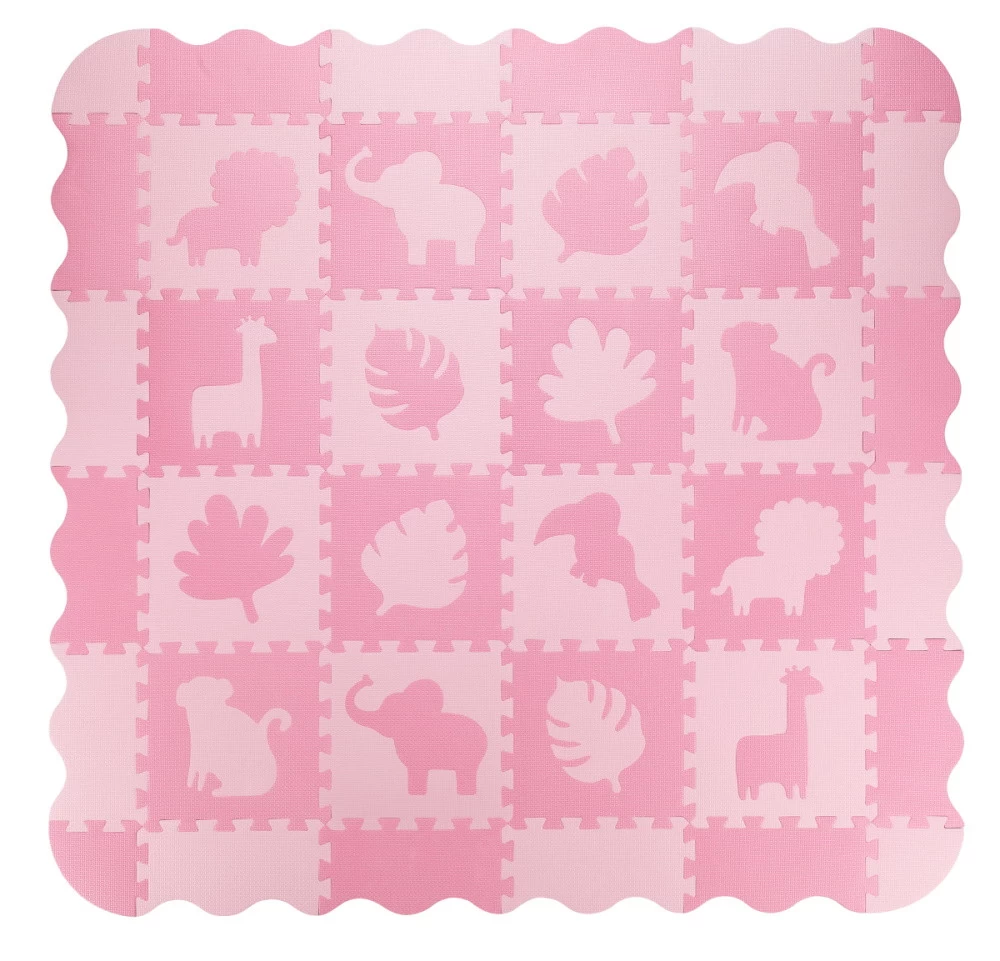 Momi Zawi Pink Schuimrubberen Puzzelmat Met Rand MAED00012 - Afbeelding 4