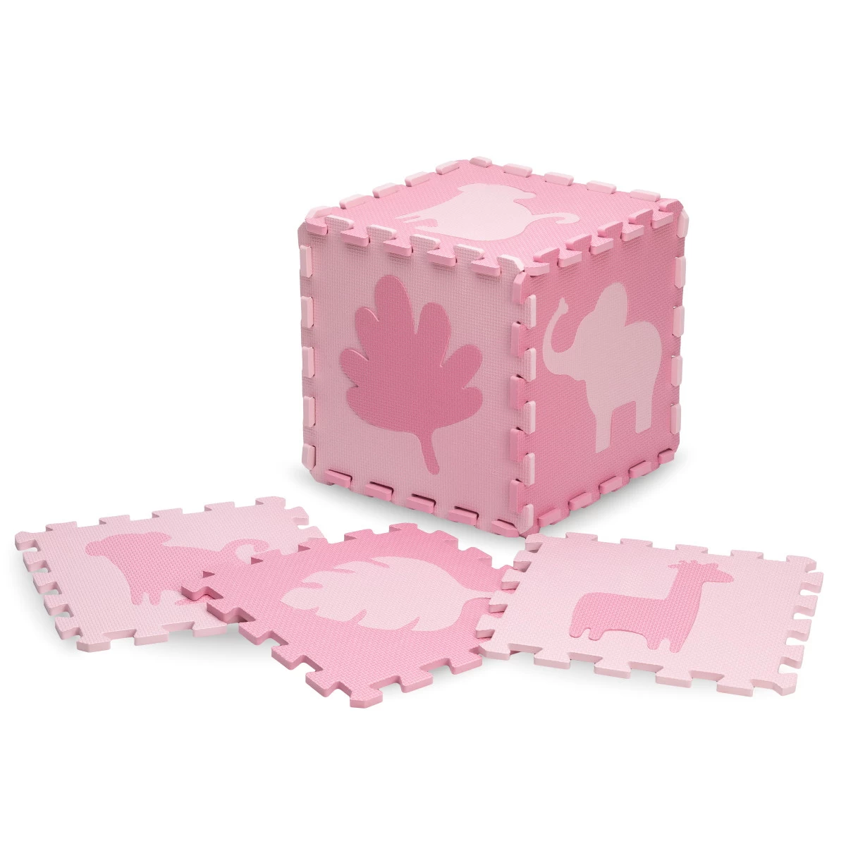 Momi Zawi Pink Schuimrubberen Puzzelmat Met Rand MAED00012 - Afbeelding 5