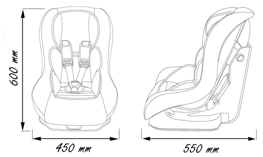 Nania Maxim Eco Grey 0-18 Kg Autostoel 1009500913-X2 - Afbeelding 7
