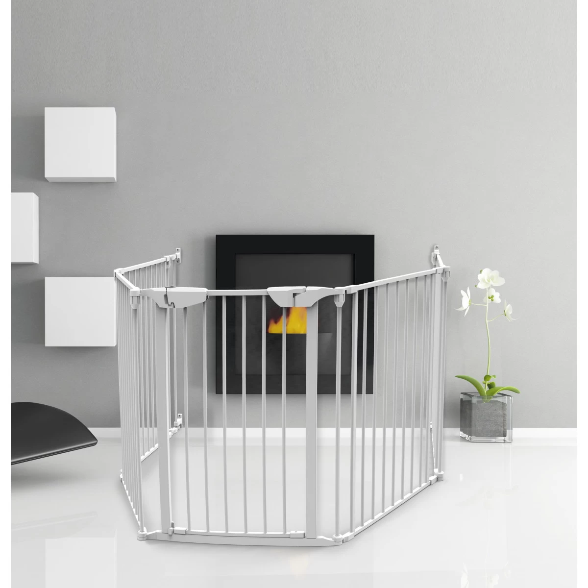 Noma Wit 5-Delige Kamerverdeler En Traphek Veiligheidshek 94047 - Afbeelding 4