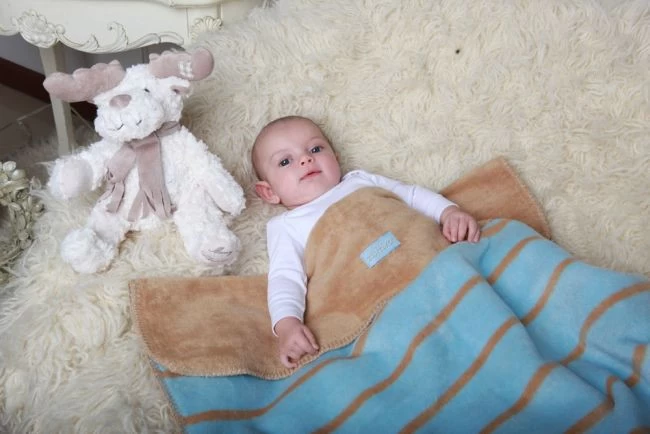 Zaffiro Grijs & Lichtroze Halve Cirkels 75 X 100 Cm Wiegdeken 40726 - Afbeelding 4