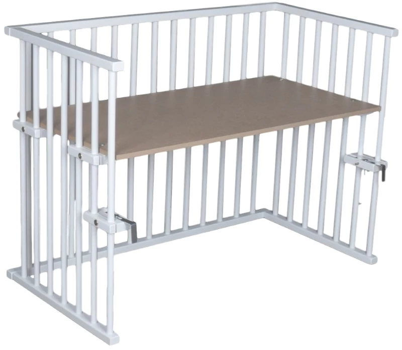 Amal II Piccolo Wit Babywieg Aan Bed Incl. Matras - Afbeelding 2