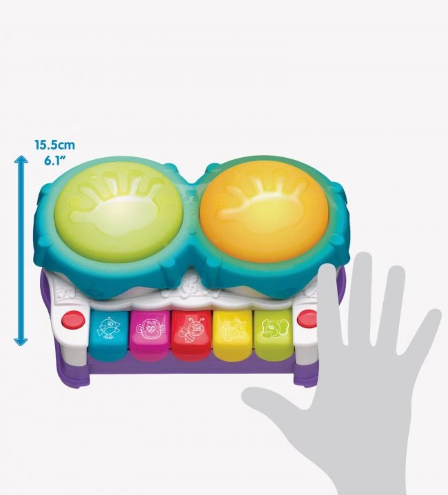 Playgro 2-in-1 Light Up Music Maker Activiteitenspeeltje P6384144 - Afbeelding 4
