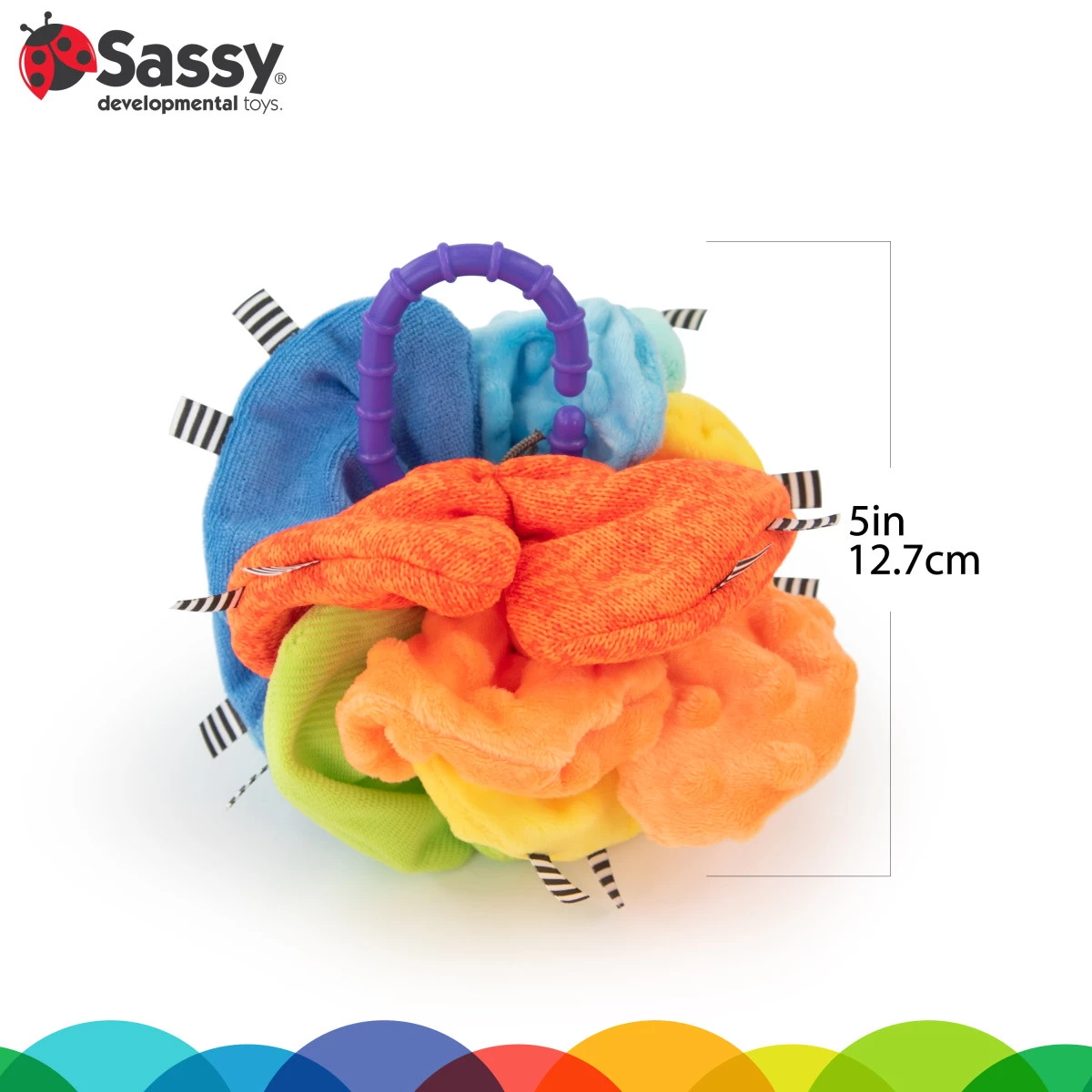 Sassy Crinkle Ball Texturen Speelbal S80370 - Afbeelding 3