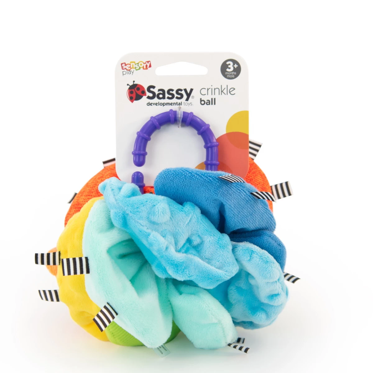 Sassy Crinkle Ball Texturen Speelbal S80370 - Afbeelding 2
