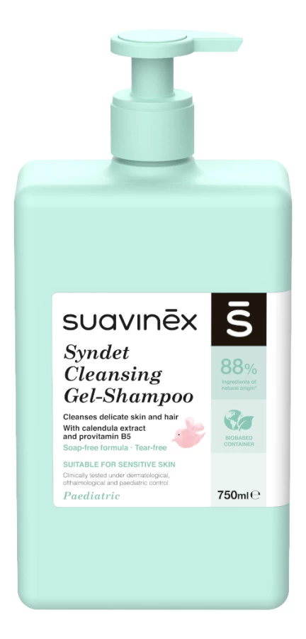 Suavinex Baby 750ml Syndet Zeepvrije Gel & Shampoo SXZCOS066907