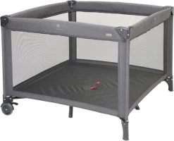 Topmark Parker Zwart Melange Inklapbare Box En Reisbed Incl. Bodemverhoger T7039.BLACK