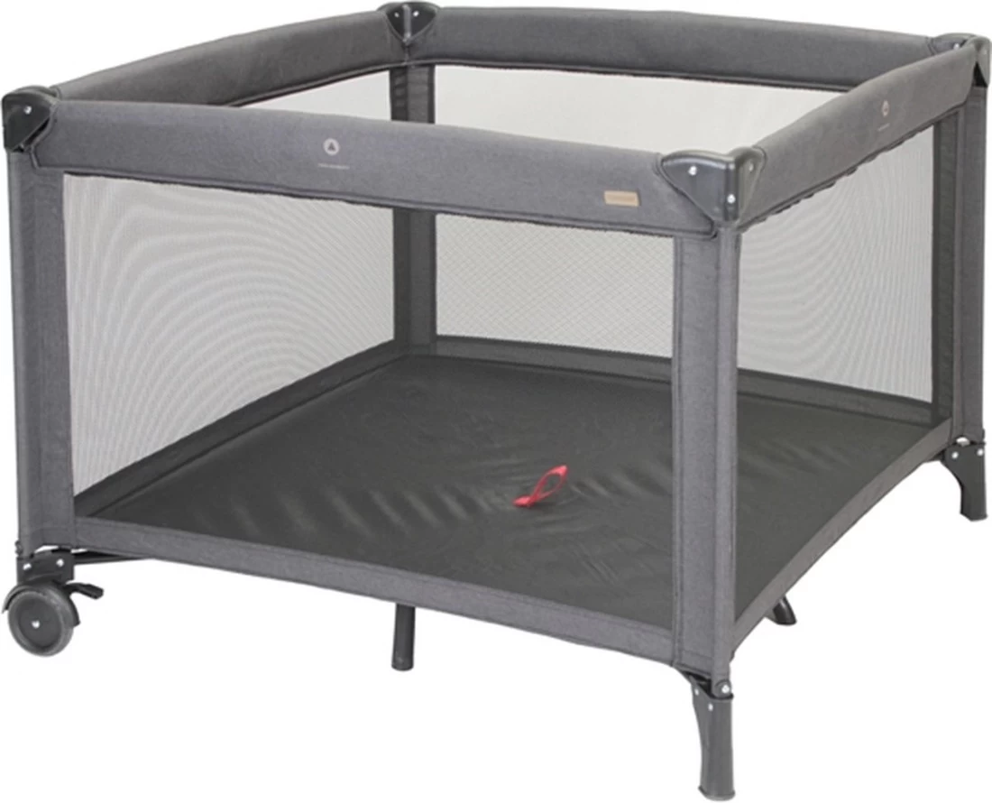 Topmark Parker Zwart Melange Inklapbare Box En Reisbed Incl. Bodemverhoger T7039.BLACK