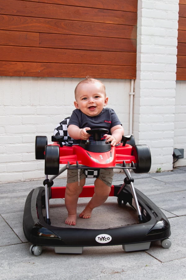 Tryco F1 Racer Black 2-in-1 Loopstoel En Loopwagen TR-362703 - Afbeelding 10