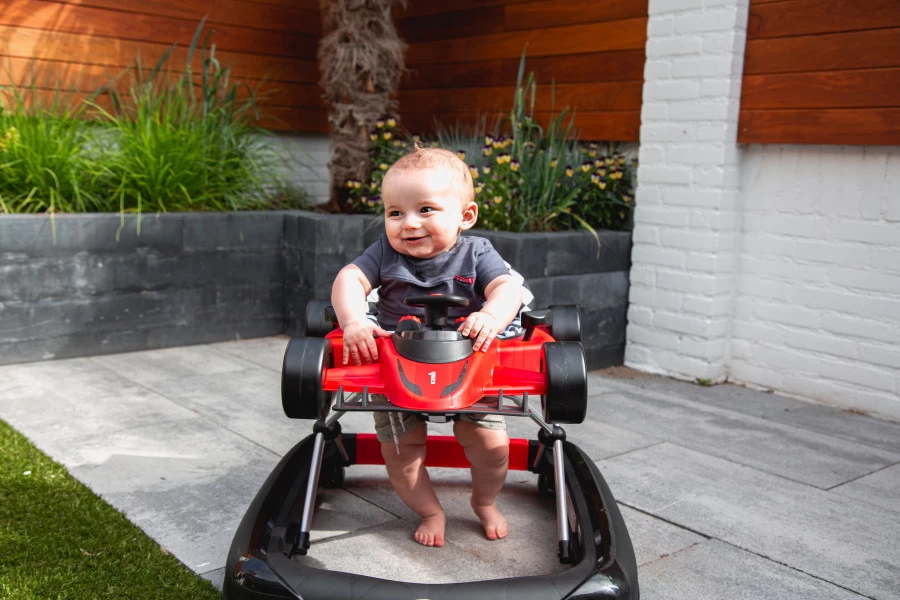 Tryco F1 Racer Black 2-in-1 Loopstoel En Loopwagen TR-362703 - Afbeelding 13