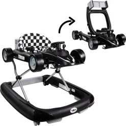 Tryco F1 Racer Black 2-in-1 Loopstoel En Loopwagen TR-362703