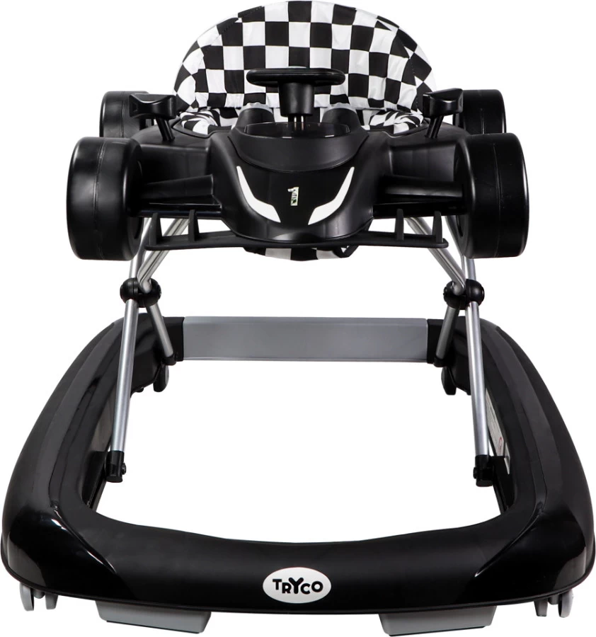 Tryco F1 Racer Black 2-in-1 Loopstoel En Loopwagen TR-362703 - Afbeelding 4
