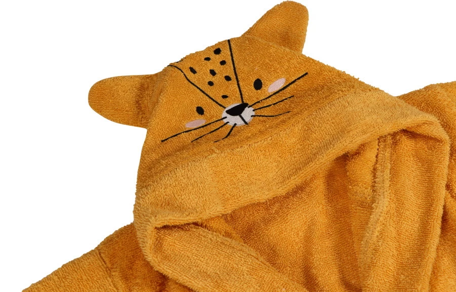 Blush & Blossom Leopard Lenny 1-2jr Badstof Badjas TR-BB4202 - Afbeelding 4