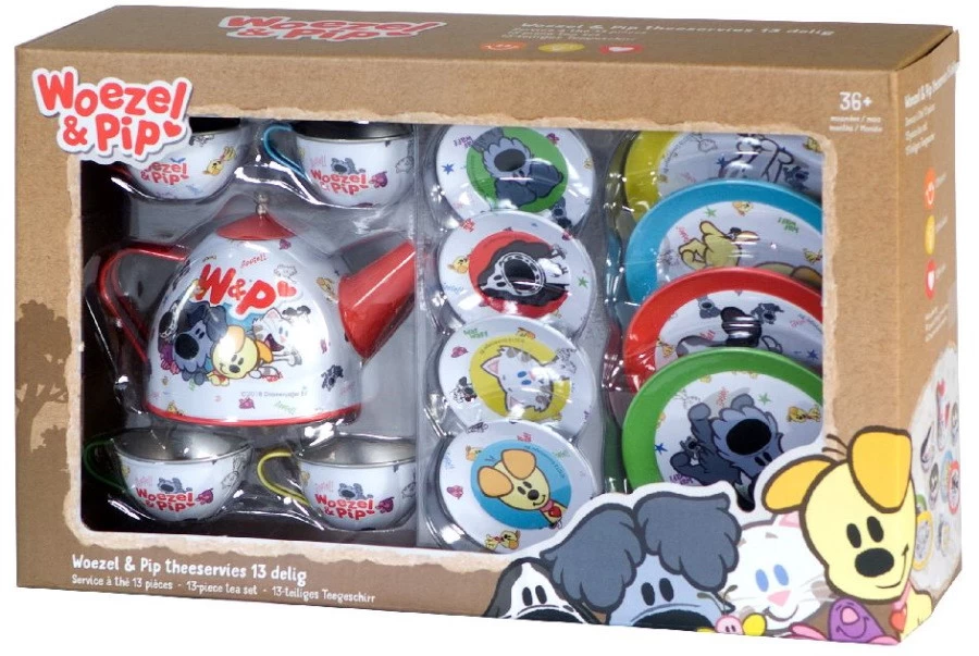 Woezel & Pip Tinnen Theeservies 2001117 - Afbeelding 2