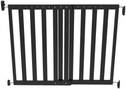 Noma Zwart Houten Uitschuifbaar Traphek/Veiligheidshek 93743