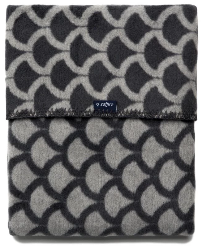 Zaffiro Grijs & Antraciet Halve Cirkels 75 X 100 Cm Wiegdeken 40733