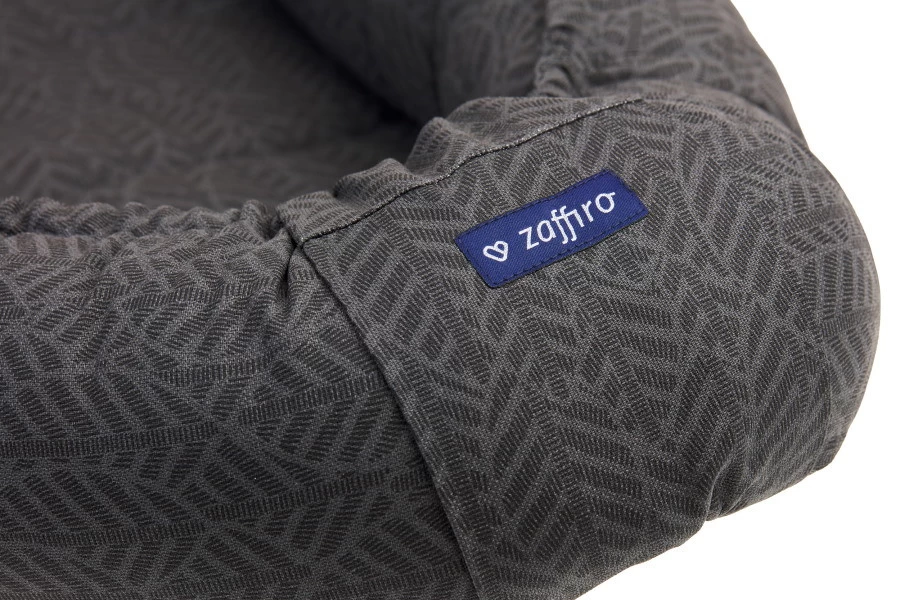 Zaffiro Graphite Leaves Babynest 0985 - Afbeelding 4