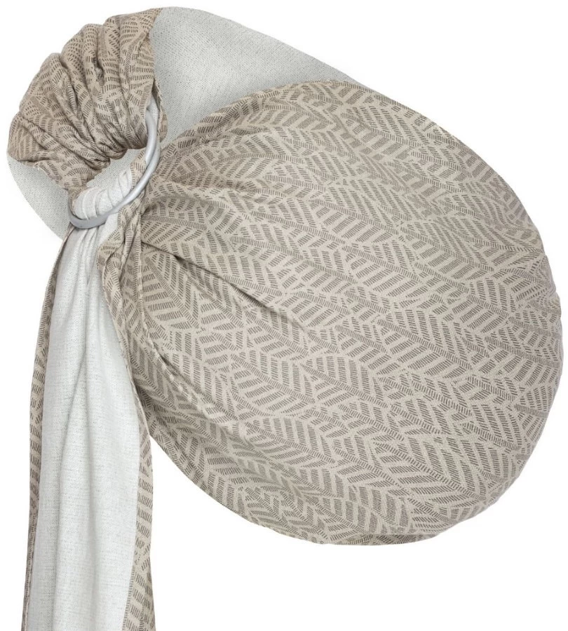 Zaffiro Hug Me Beige Leaves Draagdoek N16 7855