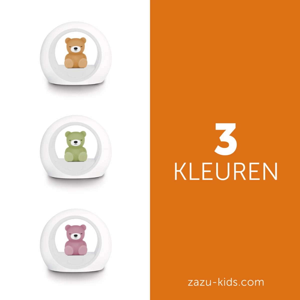 Zazu Billy Beer Bruin Nachtlampje ZA-BILLY-02 - Afbeelding 7