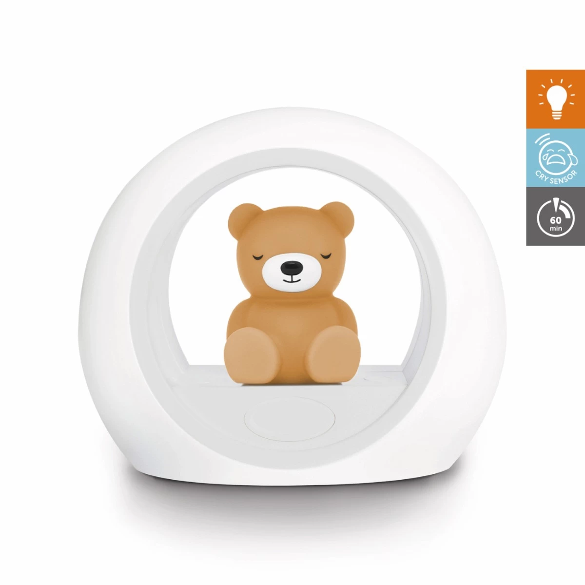 Zazu Billy Beer Bruin Nachtlampje ZA-BILLY-02 - Afbeelding 2